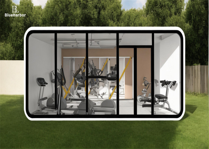 Struttura in acciaio leggero Capsula spaziale Casa per palestra Apple Cabin Office