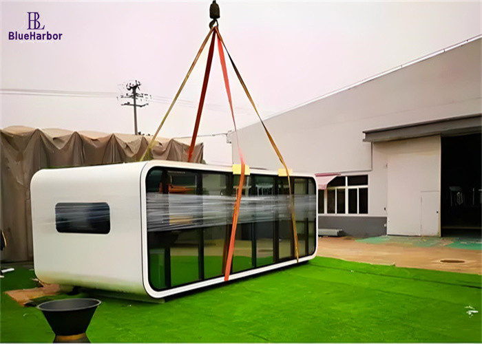 Struttura in acciaio leggero Capsula spaziale Casa per palestra Apple Cabin Office