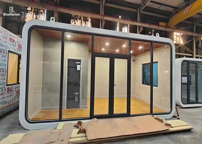 Casa cabina Apple leggera, casa capsula spaziale che può essere utilizzata per vivere e lavorare