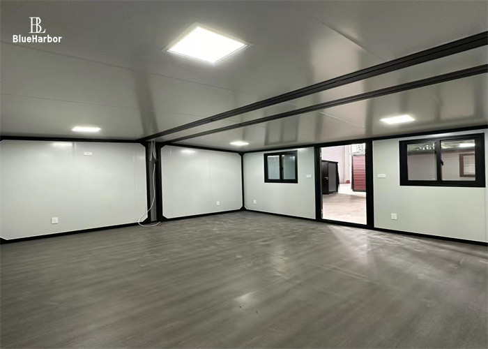 Casa prefabbricata in acciaio / alluminio a doppia ala espandibile per uso residenziale facile e veloce installazione espandibile da 18 a 60 metri quadrati